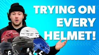 We tried on EVERY Hockey Helmet