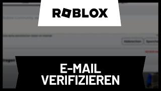 Roblox E-Mail verifizieren • Tutorial