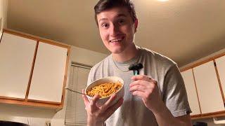 ASMR | Cooking and Eating Spaghetti with Me  (mukbang)