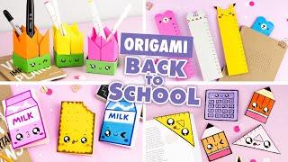 Оригами Коробочка, Линейка, Закладка и Блокнот | DIY Снова в Школу | Origami Back to School