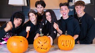 Carving Pumpkins with my Best Friends ft Charli, Noah, James, Chase, & Larray | Dixie D'Amelio