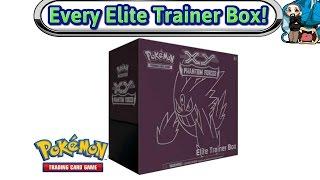 Opening Every Elite Trainer Box Made - XY Phantom Forces - Pokemon TCG Unboxing