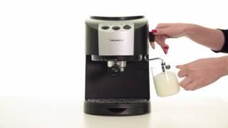 Making Cappuccino with Tecnora Espresso Coffee Maker TCM 107M