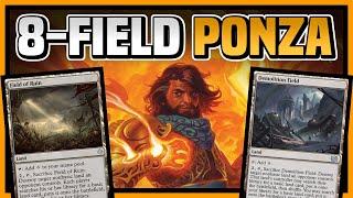 MODERN Mono Red 8-Field Ponza  Land Destruction  【 MTG Gameplay 】