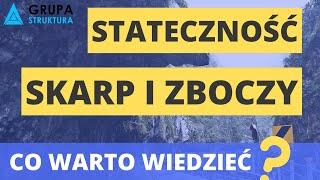 Stateczność skarp i zboczy. Dlaczego skarpy się osuwają? Jak to zabezpieczyć?