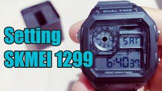 How to set the watch ll  SETTING SKMEI 1299