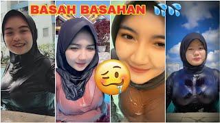 JILBAB HOT DI KOLAM RENANG || JILBAB KOLAM RENANG TRANSPARANT || JILBAB JEPLAK #jilbob #jilbabketat