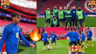 WE ARE READY! Hard Training done as Barca Vs Benfica. Hansi Flick, Lewy, Raphinha, Olmo. Uefa