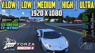 Forza Horizon 4 Testing On GTX 1060 6GB + i7-4790 | All SETTINGS 1200p in 2024