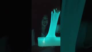 Wow!! Slime glow in the dark  #slime #slimediaryid #moncusvlog