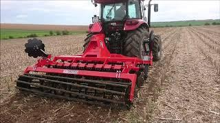 First test of disc harrow Euro-Masz BT30