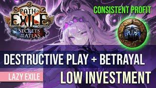 [PoE 3.26] Still one of the BEST early game currency farm | Destructive Play Low Investment Farm
