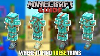 How To Find These 4 Armor Trims | Minecraft Guide EP 35 Bedrock
