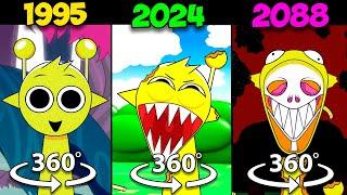 360° VR Incredibox Sprunki 1995 vs 2024 vs 2088