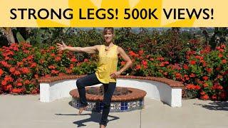 Want Strong Legs?  Do this short sequence every day! with Sherry Zak Morris Certified Yoga Therapist