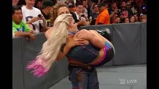 Micky James cradle carry Alexa bliss