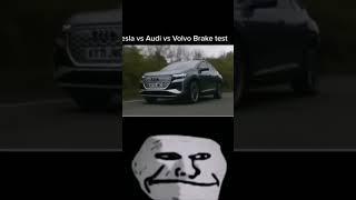 Tesla VS Audi vs Volvo Brake test #FakeGamerz786 #subscribe #volvo #tesla #Audi #viralshorts