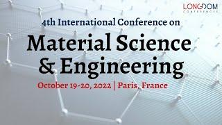 Material Science Conference | Material Science Meetings | Material Tech Events | Conferences | Paris