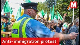 Anti-immigration protest takes place in Dublin