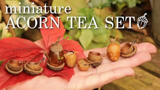 We LOVE Autumn So Much - We Had To Craft A Cosy Miniature Acorn Tea Set!