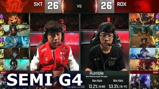 SKT vs ROX - Game 4 Semi Finals Worlds 2016 | LoL S6 World Championship SK Telecom T1 vs Rox Tigers