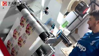 How LC350 Laser Die Cutter Boosts Label Production | Real Factory Footage | Golden Laser