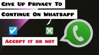 #whatsappprivacypolicy #signal What Happens If You Don't Accept Whatsapp's Privacy policy ?