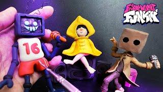 SIX & MONO & HEX ( Friday night Funkin' and Little Nightmares 2 Mod)