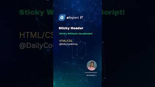 Sticky Header in CSS