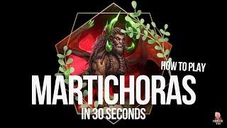 HOW TO PLAY MARTICHORAS IN 30 SECONDS - QUICK SMITE MANTICORE GOD GUIDE