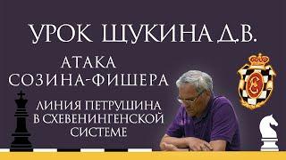 Видеоурок Д.В. Щукина. Атака Созина-Фишера в Схевенингенском варианте Сицилианской защиты