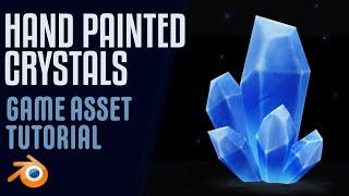 Crystals - Hand Painted Game Assets - Blender 2.8