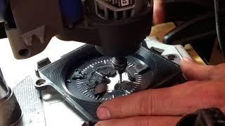 Modifying dash gauge plate for tach install Fast Motion 1