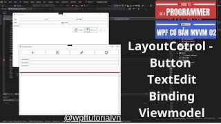 Basic 02 - WPF DevExpress MVVM Controls - SimpleButton Binding Viewmodel - AutoCreate