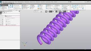KOMPAS 3D (V18) -- Создаем Детал "Пружина"