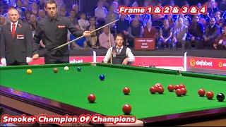 Snooker Champion Of Champions Ronnie O’Sullivan VS Judd Trump ( Frame 1 & 2 & 3 & 4 )