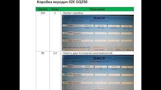 DSG6 Dq 250 - диагностика своими силами