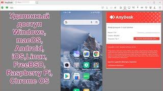 Удаленный доступ с помощью программы AnyDesk.