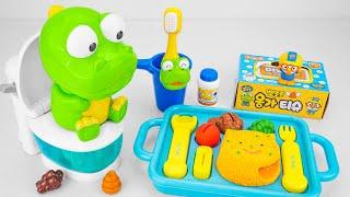 [Toy ASMR] 96 Minutes Satisfying with Unboxing Pororo Crong Eating and Potty Training 