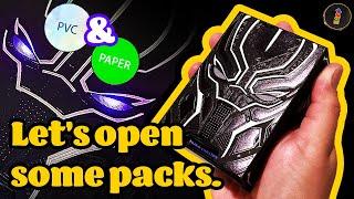 Paper or Plastic? Which is better?! Black Panther Playing Cards by Card Mafia. Opening both versions