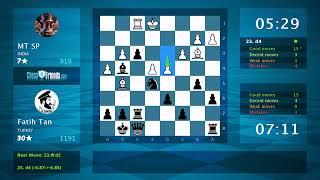 Chess Game Analysis: MT SP - Fatih Tan, 0-1 (By ChessFriends.com)