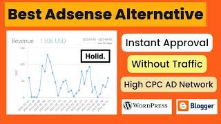 Best AdSense Alternative AD Network | High CPC Ad Network , Instant Approval | Without Traffic