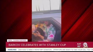 Aleksander Barkov spotted on Las Olas Boulevard with Stanley Cup