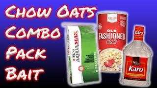 How to make a Chow Oats combo Pack Bait fishing recipe for carp and catfish