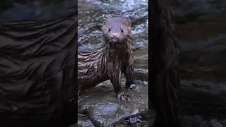 Mink by a creek #wildlife #nature