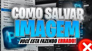 *FORMA CORRETA* COMO SALVAR uma THUMBNAIL mais LEVE e com QUALIDADE!