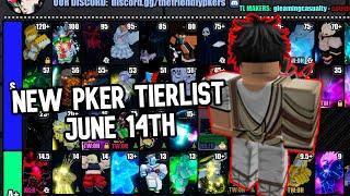 [YBA] NEW PKER SKIN TIERLIST JUNE 14TH...