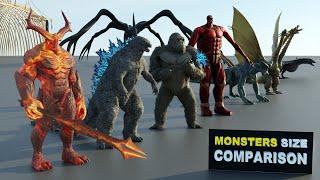 Monsters Size Comparison | 3d Animation Comparison | Real Scale Comparison