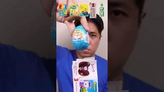 Eating Random Pororo Kinder Joy   #mukbang #asmr #candy #satisfying