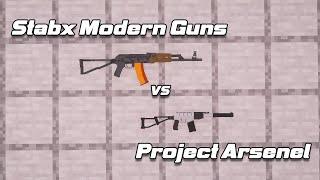 Stabx Modern Guns vs Project Arsenel   Weapons Comparision